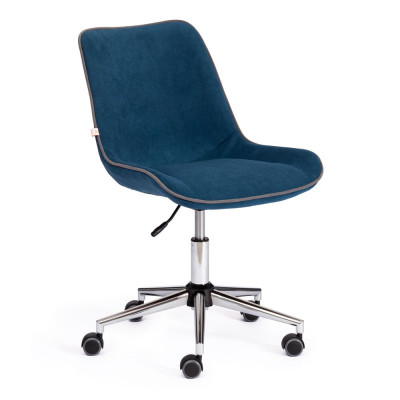 Изображение: Кресло Tetchair STYLE флок, синий, 32