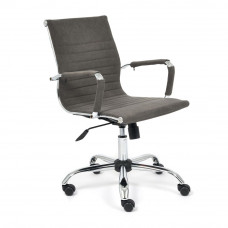 Кресло Tetchair URBAN-LOW флок, серый, 29