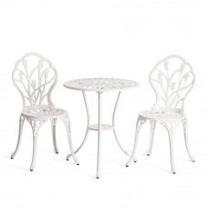 Комплект Secret De Maison Waltz of flowers (стол +2 стула) алюминиевый сплав, D60/H67, 52Х40Х89см, butter white
