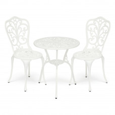 Комплект Secret De Maison Romance (стол +2 стула) алюминиевый сплав, D60/H67, 53х41х89см, butter white