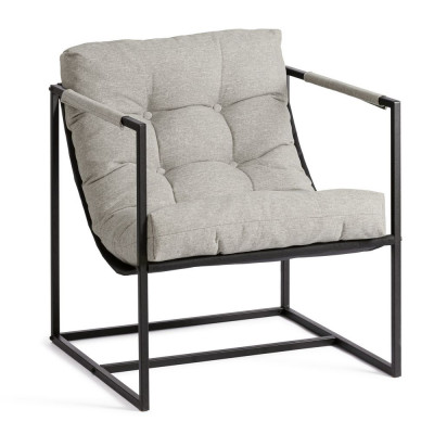 Изображение: Кресло Charli/Чарли рогожка, серо-бежевый, 3M 16/2, 70х70х84см