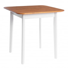 Стол Соната Люкс/ Sonata Lux table, 75х75х75см массив сосны, антик/белый, 75х75х75см
