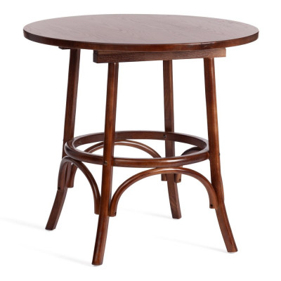 Изображение: Стол THONET (mod.T9152) дерево вяз, 80х75см, Темный Орех (№5)