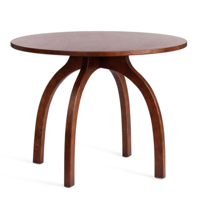 Изображение: Стол THONET (mod.T9108) дерево вяз, 100х75см, Темный Орех (№5)