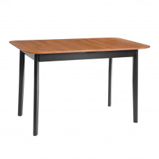 Стол Соната Люкс/ Sonata Lux table, 120х75х75см массив сосны, антик/чёрный, 120х75х75см