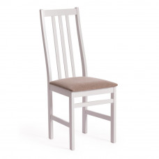 Стул SWEDEN Многослойная фанера, 41x40x99см, white, ткань бежевая (Ford William 7)