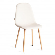 Стул BREEZE (mod. JSC-58) Велюр/металл , 44x53x86см, Light beige (светло-бежевый) HLR1 / натуральный