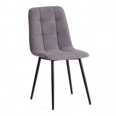 Стул CHILLY MAX / 1 шт. в упаковке Велюр/металл , 45x54x90см , темно-серый/черный