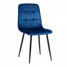 Стул CHILLY (mod. JSC-220) Велюр/металл , 44,5х52,5х88см, Blue (синий) HLR64 / черный