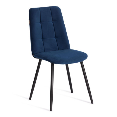 Изображение: Стул обеденный Asti (2 шт. в упаковке) TREND, велюр, Blue (синий)