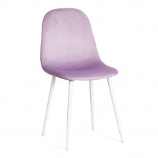 Стул BREEZE (mod. 4724) / 2 шт. в упаковке вельвет/металл, 44x53x87см, Light lavander (светло-лавандовый) HLR26 / белый