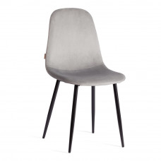 Стул BREEZE (mod. JSC-58) Велюр/металл , 44x53x86см, grey (серый) HLR 19 / черный