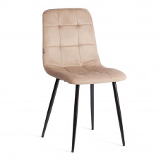 Стул CHILLY (mod. JSC-220) Велюр/металл , 44,5х52,5х88см, Beige (бежевый) HLR8 / черный