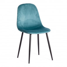 Стул BREEZE (mod. 4724) Велюр/металл , 44x53x87см, Torquoise (бирюзовый) HLR60 / черный