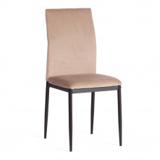 Стул CAPRI (mod. 39) / 1 шт. в упаковке металл, вельвет, 49.5x41x93,5см, Beige (бежевый) HLR8 / черный