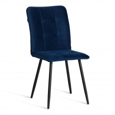 Стул обеденный Bari (2 шт. в упаковке) LT, велюр, Blue (синий), 41х55х89см