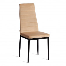 Стул Easy (mod. JSC02-1) металл, флок, 41x52x96см, sandy (песочный) HLR6 / черный