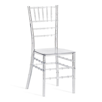 Изображение: Стул CHAVARI (mod. 101) пластик, 40.5x49x88.5см, Transparent (Прозрачный)