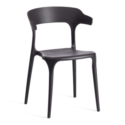 Изображение: Стул TON (mod. PC33) пластик, 48x48x74см, черный (Black 3010)
