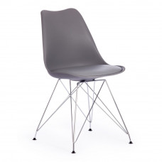Стул TULIP IRON CHAIR (mod.EC-123) металл/пластик, 54,5x48x83,5см, серый